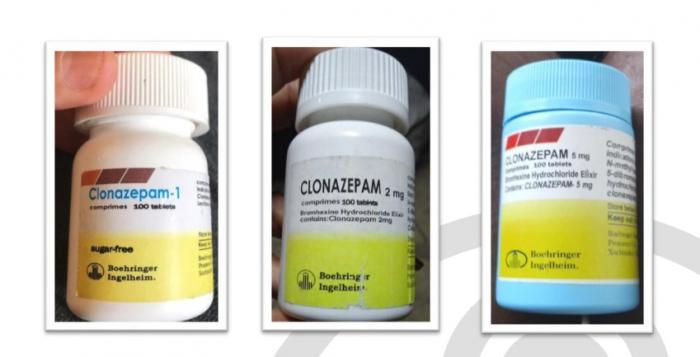 Clonazepam falsificado Foto: Cecmed