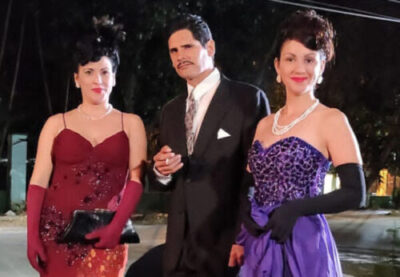 Yaremis Pérez (María Valero), Niu Ventura (Ernesto Galindo) y Karla Santos (Minín Bujones), en El derecho de soñar. Fotos: Tomadas de Internet y cortesía de Ángel Luis Martínezy Alferdo Martínez.
