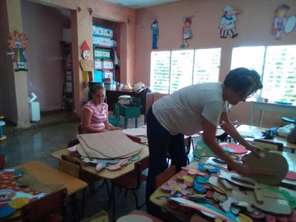 Escuelas y círculos infantiles del Ariguanabo alistándose para el nuevo curso escolar 2023-2024. Foto: Tomada del perfil en Facebook EP Alejandro González Brito.