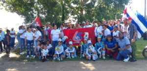 Abanderado los Comités de Defensa de la Revolución en el Ariguanabo