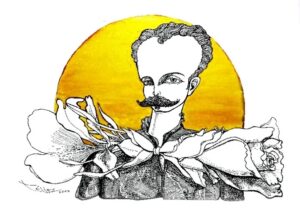 Obra "Lazo Martiano", de José Ángel Tellez Villalón. Premio Pintura. VIII Salón Nacional de Artes Plásticas José Luis Posada.