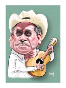 VIII Salón Nacional de Artes Plásticas "José Luis Posada". Premio Caricatura Personal Autor: Jorge Luis Cabrera García Título: Polo Montañés